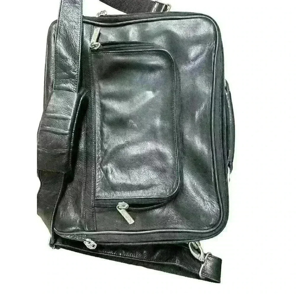 CODI Executive Laptop Bag Black Leather with Adjustable Strap Great Condition - Picture 1 of 4
